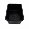 Cuva Mortar din Plastic, Dreptunghiulara, 80 l, Negru