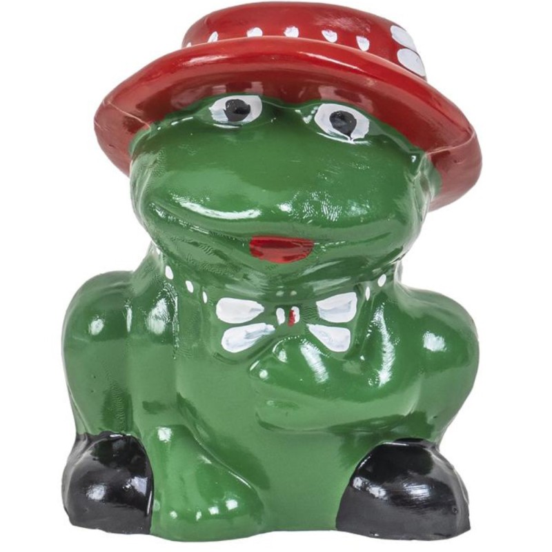 Decoratiune Gradina, Ceramica, Broasca Mica, Lungime 19 cm, Inaltime 22 cm