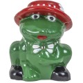 Decoratiune Gradina, Ceramica, Broasca Mica, Lungime 19 cm, Inaltime 22 cm