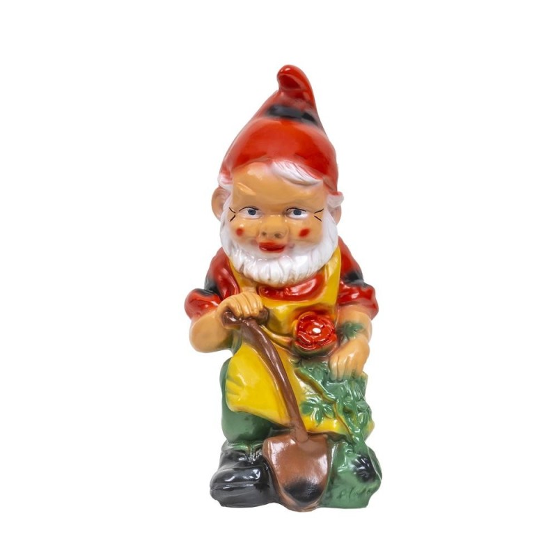 Decoratiune Gradina, Ceramica, Pitic Model Gradinar, Inaltime 38 cm