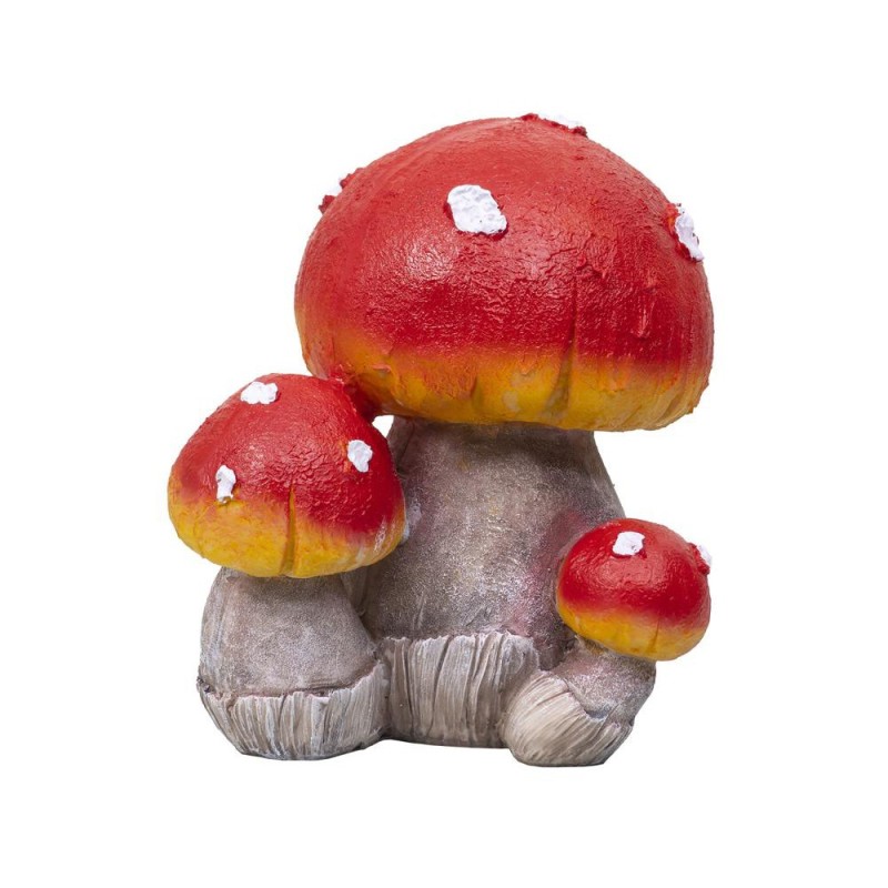 Decoratiune Gradina, Ciuperca cu 2 Pui, Rasina, Inaltime 20 cm