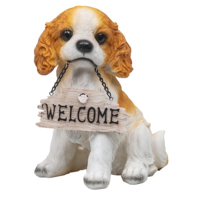 Decoratiune Gradina Model Catel, Rasina, Inaltime 20 cm