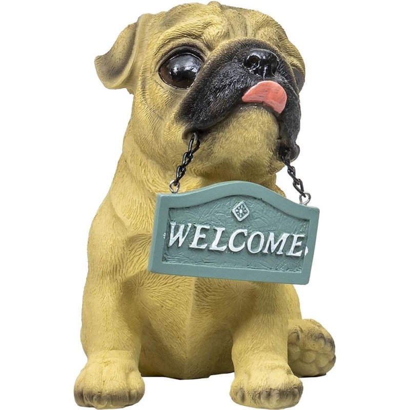 Decoratiune pentru Gradina, Rasina, Model Catel, Inaltime 16 cm