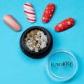 Decoratiuni Unghii Luxorise, White & Gold Snowflakes