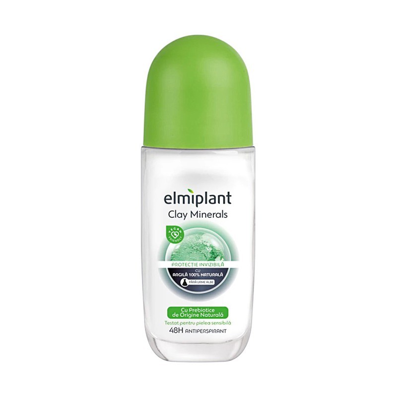 Deodorant Antiperspirant Roll-on Elmiplant Clay Minerals, 50 ml