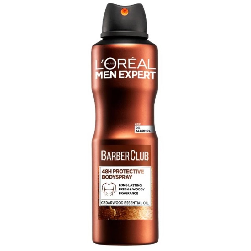 Deodorant Antiperspirant Spray, fara Alcool, L'Oreal Paris Men Expert, Barber Club, 150 ml