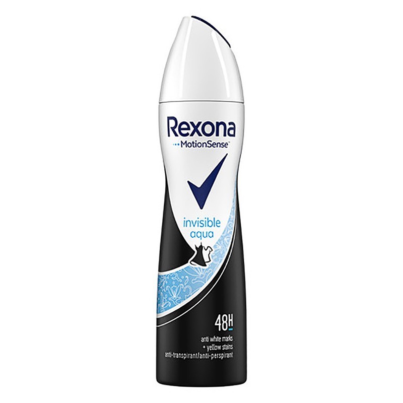 Deodorant Antiperspirant Spray Rexona Invisible Aqua, pentru Femei, 150 ml