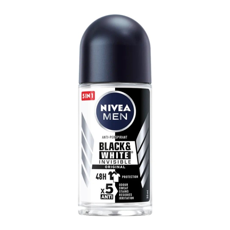 Deodorant Roll-on, Nivea Men Black & White Power, 50 ml