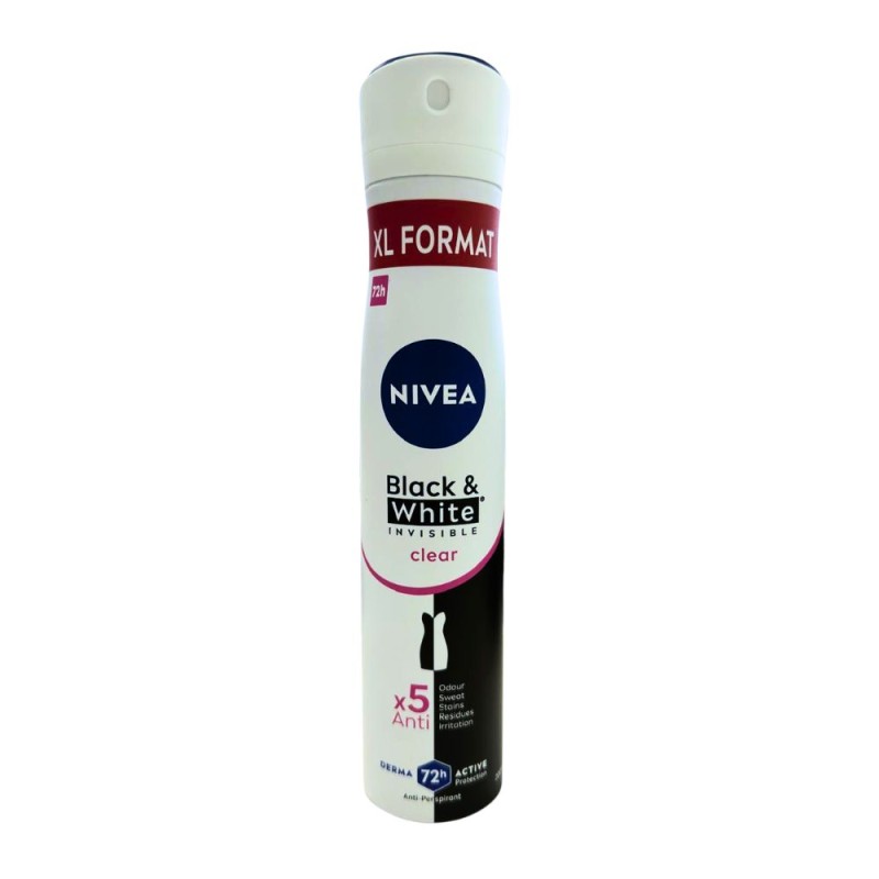 Deodorant Spray Invisible Black & White Clear Nivea Deo 200ml