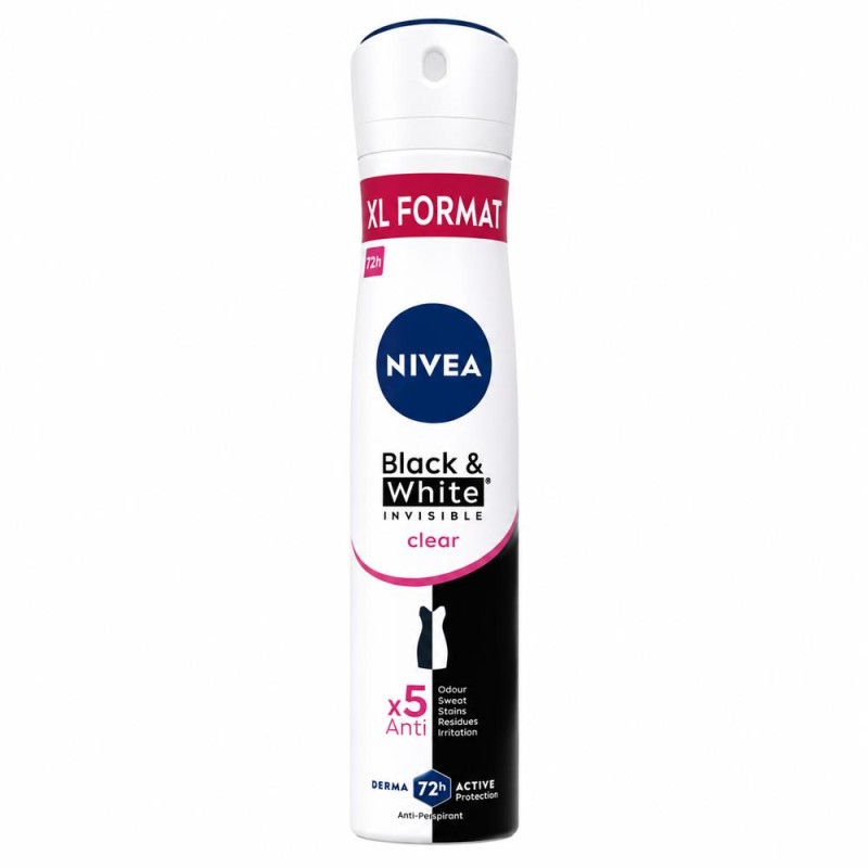 Deodorant Spray Invisible Black & White Clear Nivea Deo 200ml