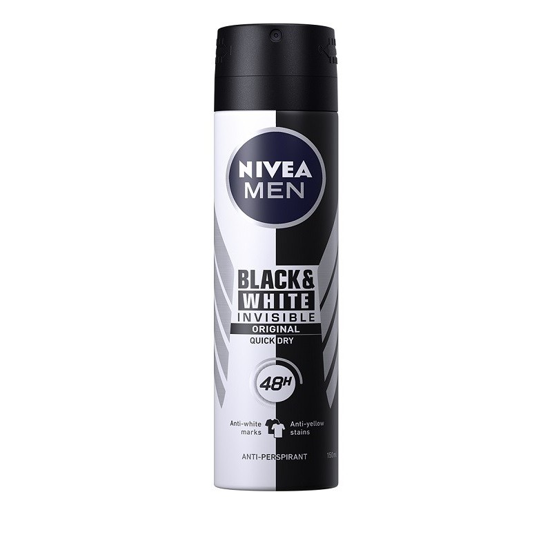 Deodorant Spray Men Invisible Black & White Power Nivea Deo 150ml