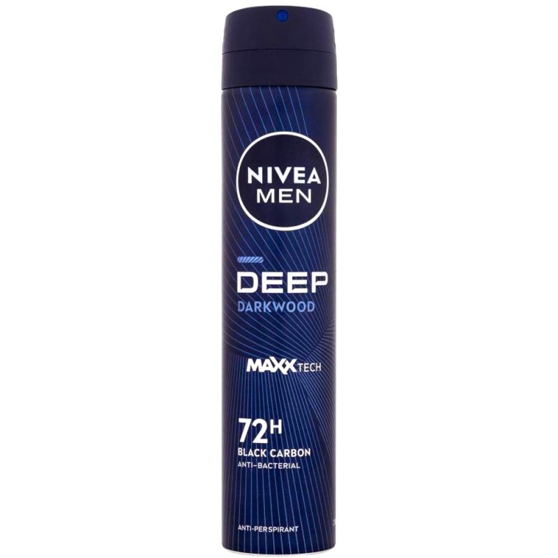 Deodorant Spray Nivea Men Deep Black Carbon, 200 ml