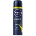 Deodorant Spray Nivea Men Deep Sport, cu Formula Maxxtech, Actiune 72 Ore, Barbati, 150 ml