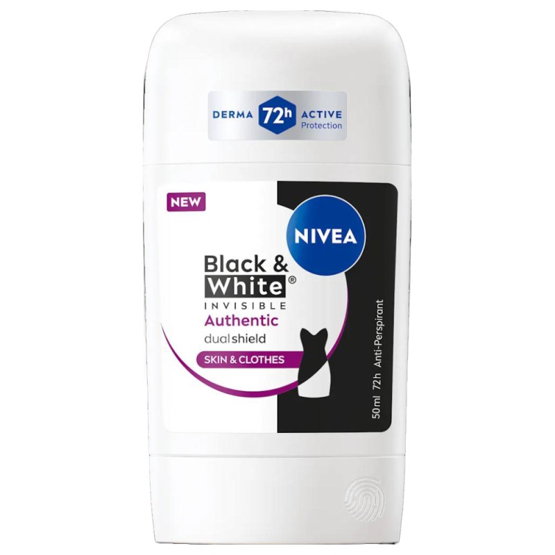 Deodorant Stick Nivea Men Black&White Invisible Autentic, 50 ml