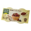 Desert BIO de Orez cu Fructe Rosii, 2 x 125 g, Natur Green