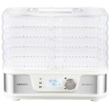 Deshidrator de Alimente Daewoo, 500 W, 5 Tavi, Display Digital, Timer, Tavi Reglabile Inaltime 2 - 4 cm, Inox