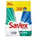 Detergent Automat Savex 2 in 1 Fresh, 200 Spalari, 20 Kg