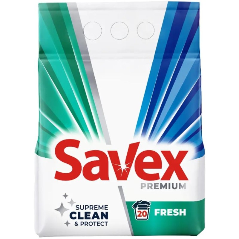Detergent Automat Savex 2 Kg, 20 Spalari, Premium Fresh