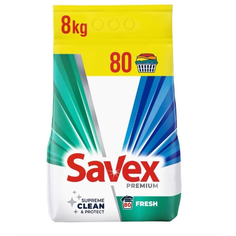 Detergent Automat Savex Premium Fresh, 80 Spalari, 8 Kg