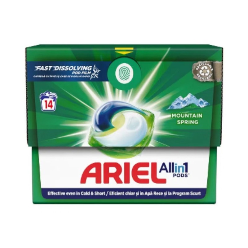 Detergent Capsule Ariel Mountain Spring, 14 Capsule