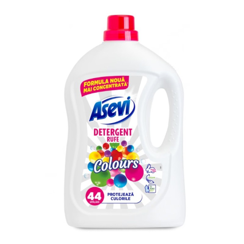 Detergent de Rufe Asevi Colours, 2.4 l, 44 Spalari
