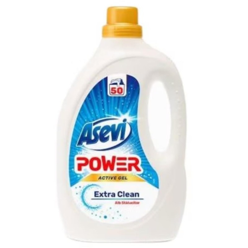 Detergent de Rufe Asevi Power Extra Clean, 2.5 l, 50 Spalari
