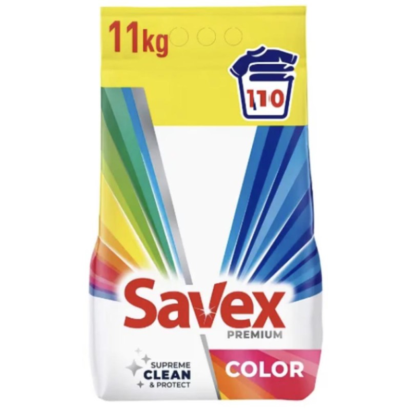 Detergent de Rufe Automat Savex Premium Color, 110 Spalari, 11 kg