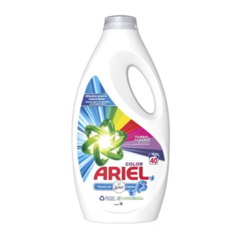 Detergent de Rufe Lichid Ariel Touch of Lenor Color, 2 l, 40 Spalari