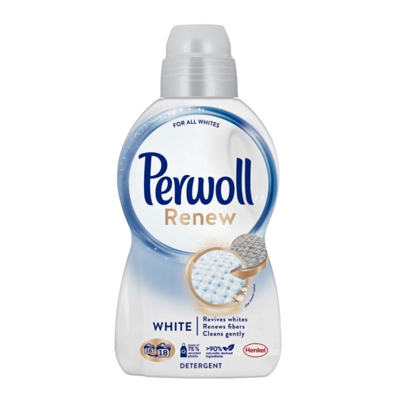 Detergent de Rufe Lichid Perwoll Renew White, 990 ml