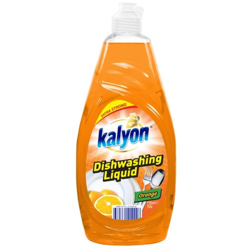 Detergent de Vase Kalyon Extra, Portocala, 735 ml