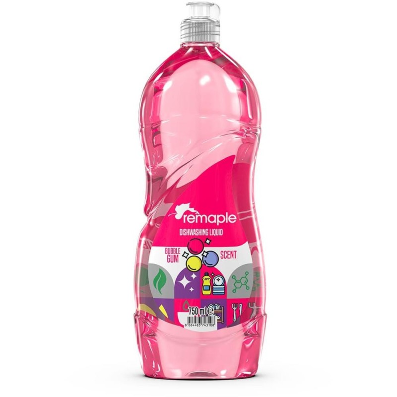 Detergent de Vase Remaple, Guma de Mestecat, 750 ml