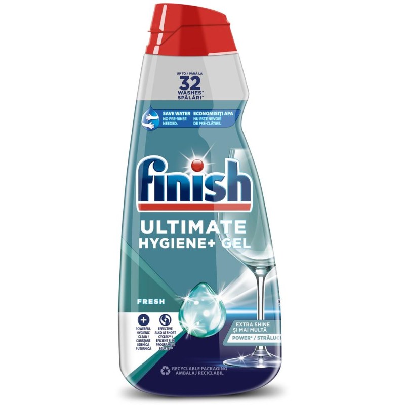 Detergent Gel Masina Spalat Vase Finish Ultimate Fresh, 650 ml