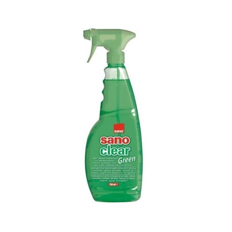 Detergent pentru Curatat Geamuri Sano Clear Green 1 l