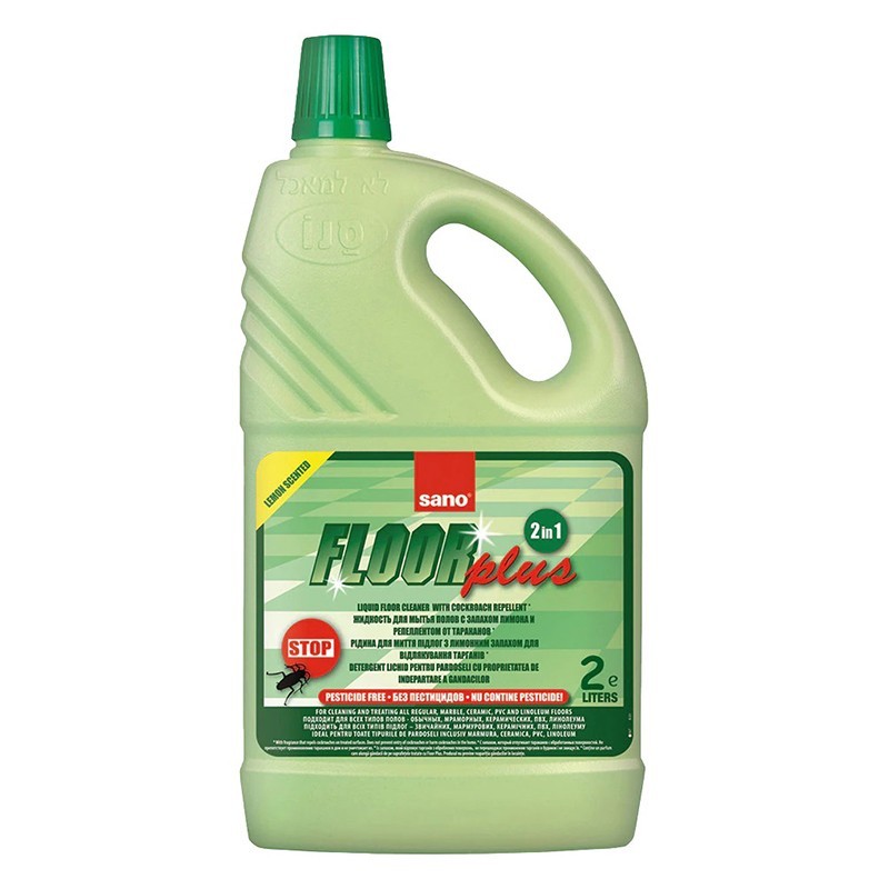 Detergent pentru Pardoseli Sano Floor Plus, Impotriva Insectelor, 2 l