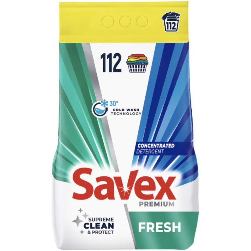 Detergent Pudra Rufe Premium Fresh, 112 Spalari, 9 kg