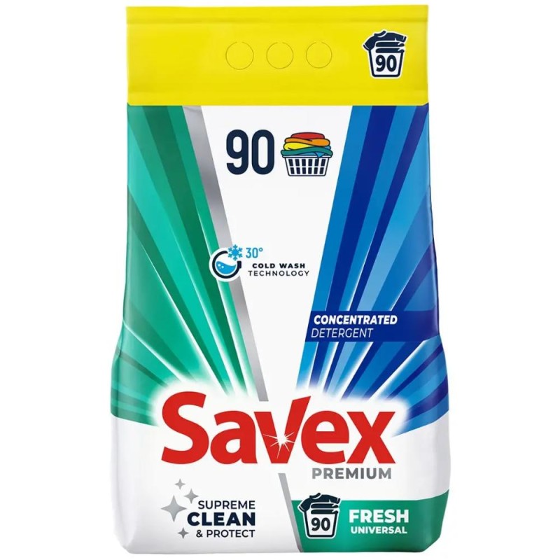 Detergent Pudra Rufe Premium Fresh, 90 Spalari, 7.2 kg