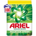 Detergent Rufe Ariel Mountain Spring 100 Spalari, 6.5 kg