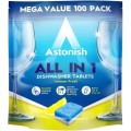 Detergent Tablete pentru Masina de Spalat Vase, Astonish All in 1, 100 Bucati