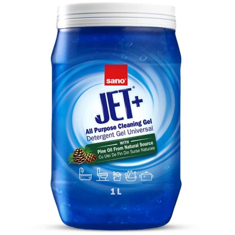 Detergent Universal Sano Jet Gel, cu Ulei de Pin, 1 l