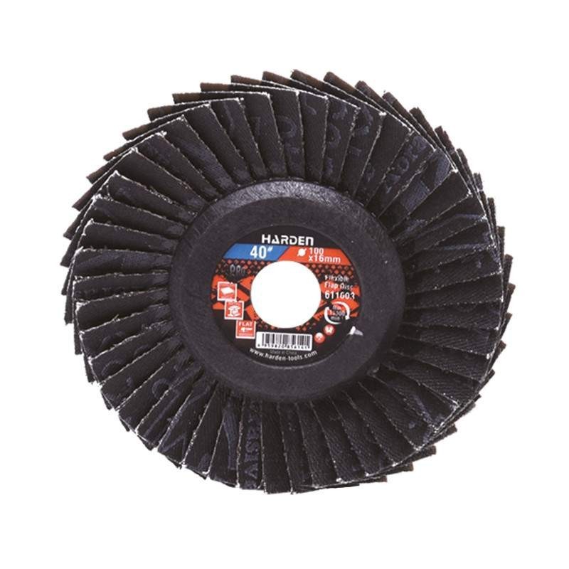 Disc Abraziv flexibil pentru Polizare, Profesional, Harden, 100 mm, 16 mm, Granulatie 40