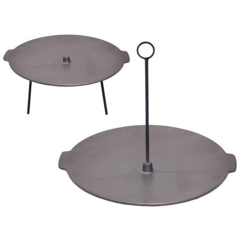 Disc de Grill din Fonta, 44 cm, Funstie Dubla, Perfect Home