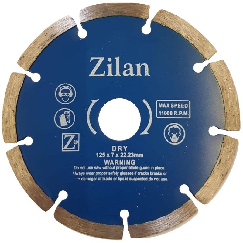 Disc Diamantat Segmentat, 11000 Rotatii pe Minut, 125 x 7 x 22.23 mm