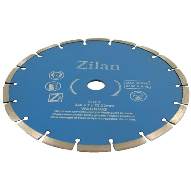 Disc Diamentat Segmentat, 6500 Rotatii pe Minut, 230 x 7 x 22.23 mm