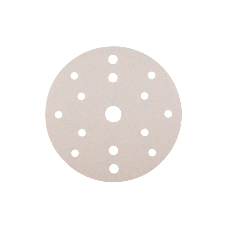 Disc din Hartie Abrazive pe Suport Velcro din Panza pentru Lemn - Skp Velcro, R 150, 8 + 6 + 1 Perforatii, Gr. 120