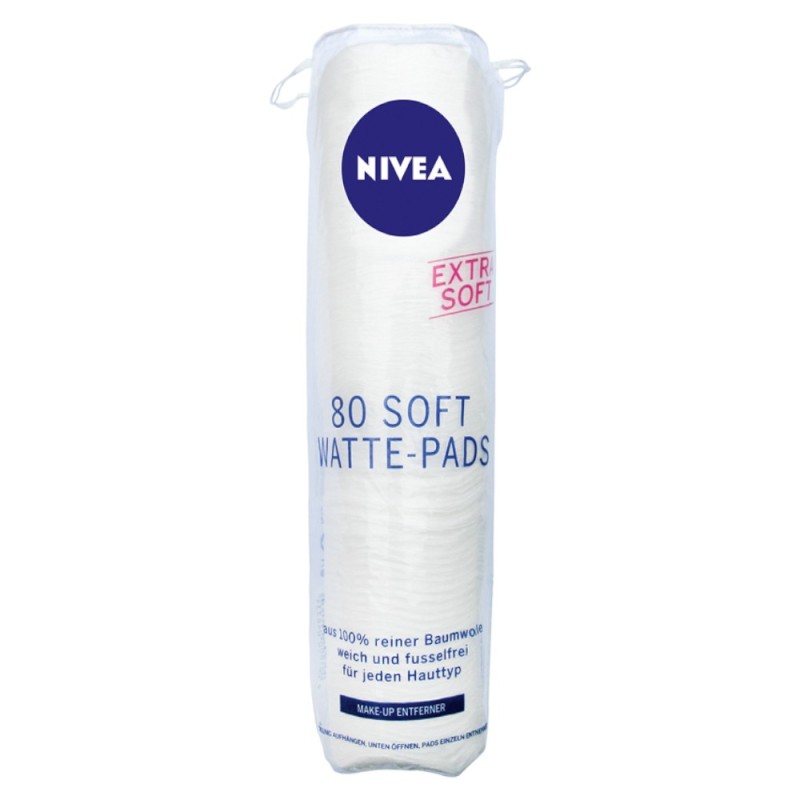 Dischete Demachiante Nivea Soft, 80 Bucati