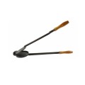 Dispozitiv Fonta pentru Prajit Slanina, 12.5 cm Diametru, Maner de Lemn, Perfect Home