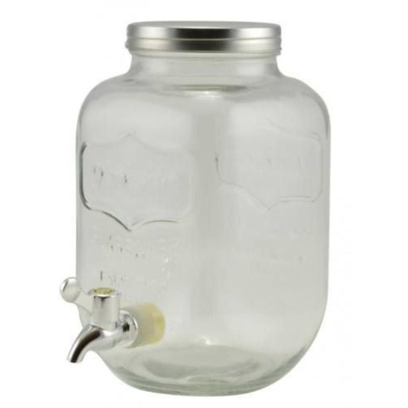 Distribuitor din Sticla pentru Bauturi, cu Robinet, 8 l, Perfect Home