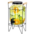 Distribuitor pentru Limonada, din Sticla, cu Robinet si cu Suport 23 x 20 x 34 cm, 4 l