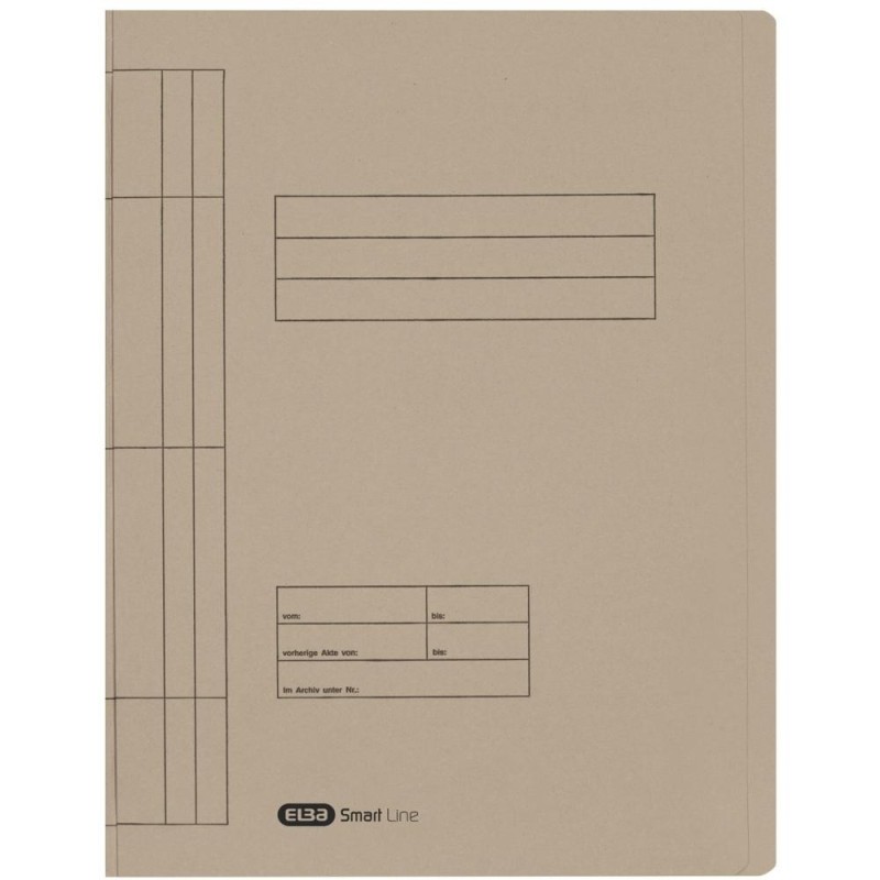 Dosar Sina A4, Gri, Capacitate 200 File, Carton 250g / mp, Elba Smart