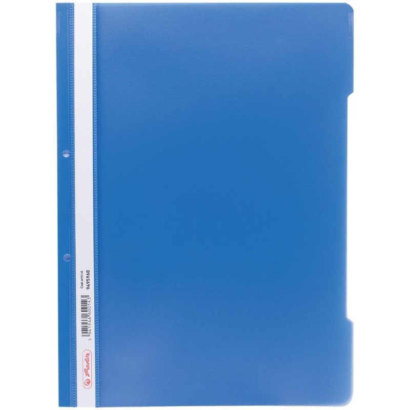 Dosar Sina, A4, PP, Perforat, Albastru